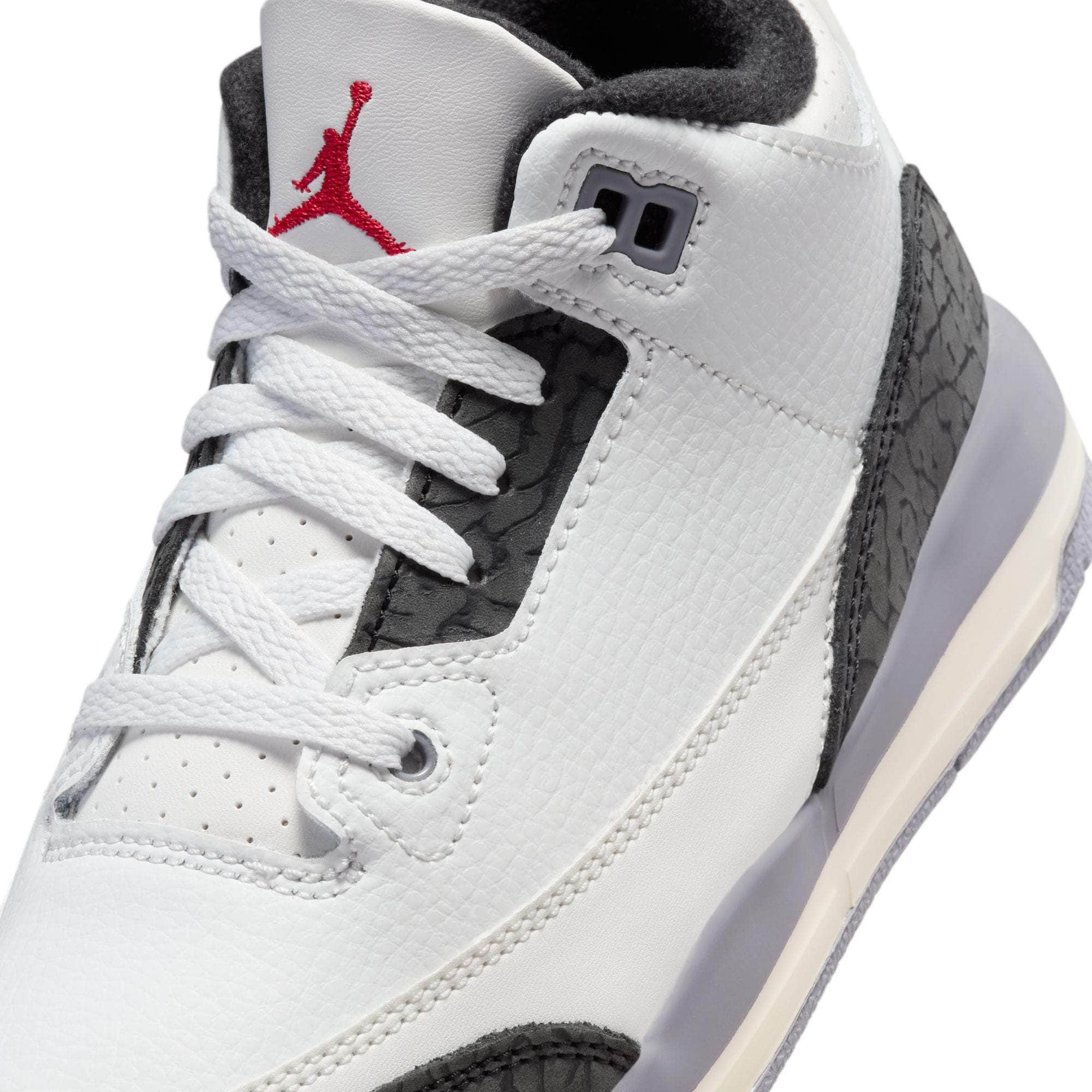 Preschool Air Jordan 3 Retro 'Cement Grey' - DM0966-106