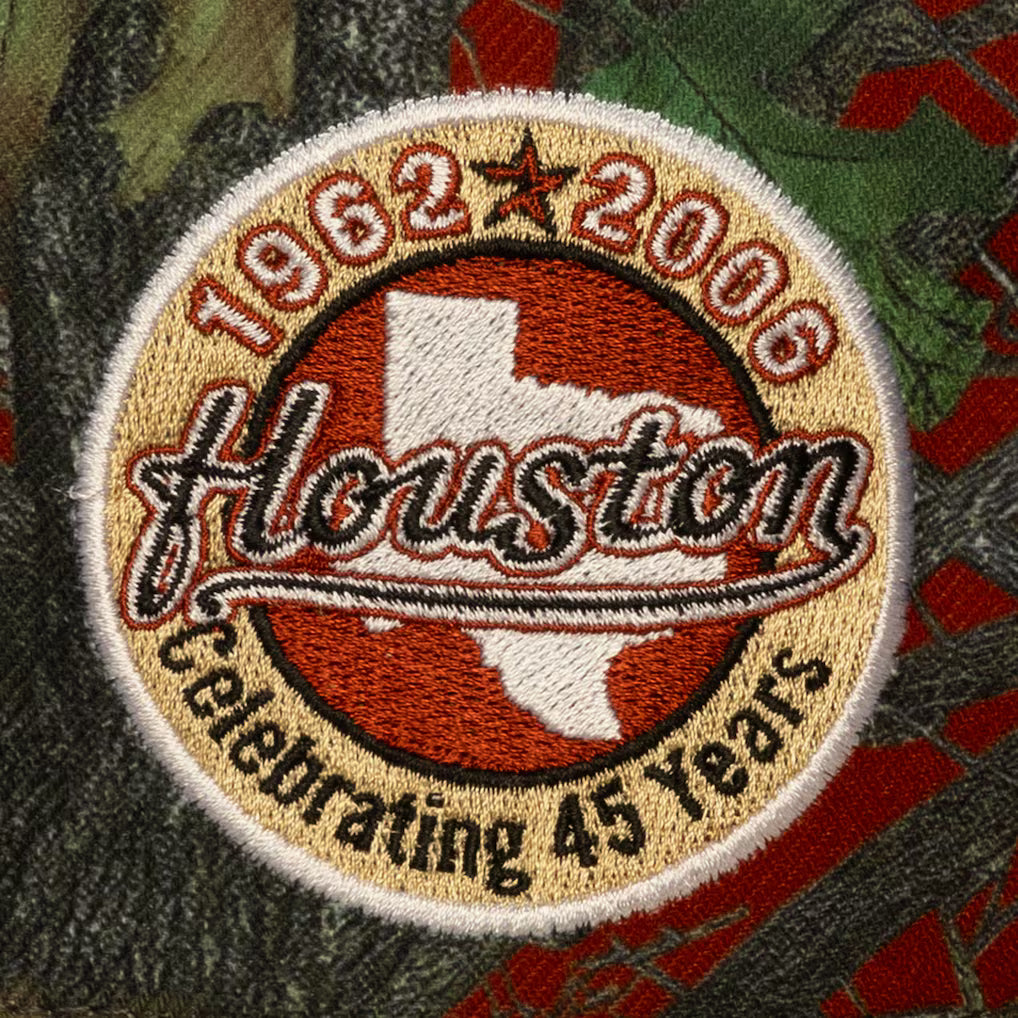Mitchell & Ness Houston Astros Quiet Blaze Pro Pinch Snapback Hat-Red/Multi - SH25118