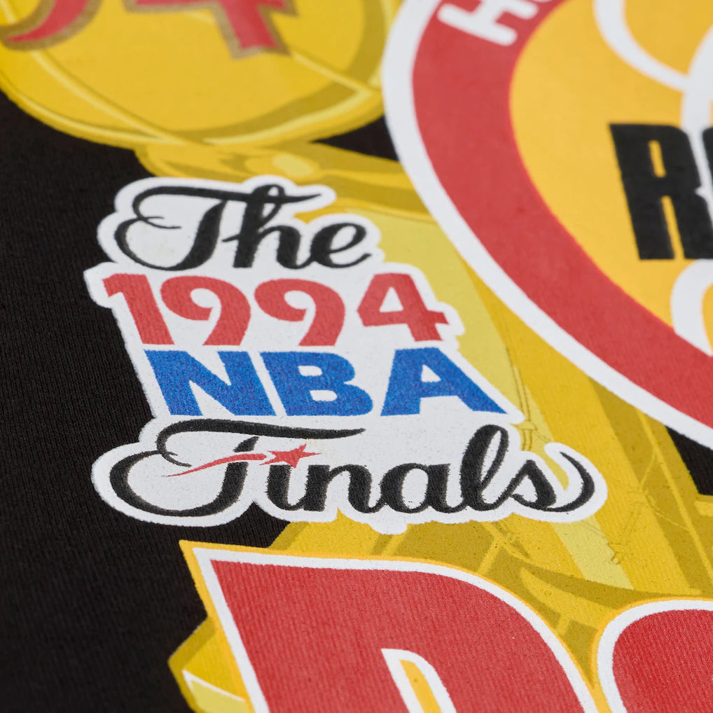 Mitchell & Ness Houston Rockets Champions Heritage T-Shirt-Black - TP17243-HROBLCK