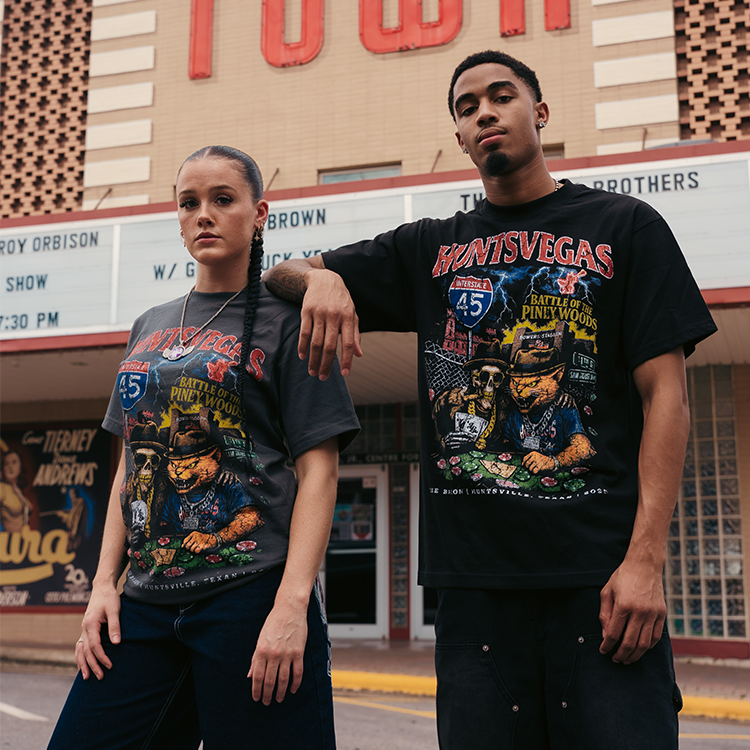 Lee Baron 'HUNTSVEGAS' 4.0 Tee-Gray