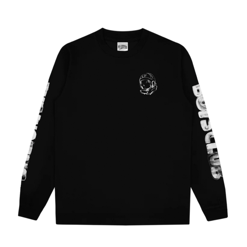 BILLIONAIRE BOYS CLUB GOUACHE HELMET L/S TEE-BLACK-831-9205