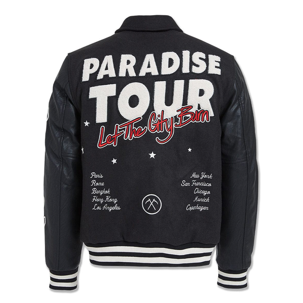 Jordan Craig Paradise Tour Varsity Jacket -Black- 91632