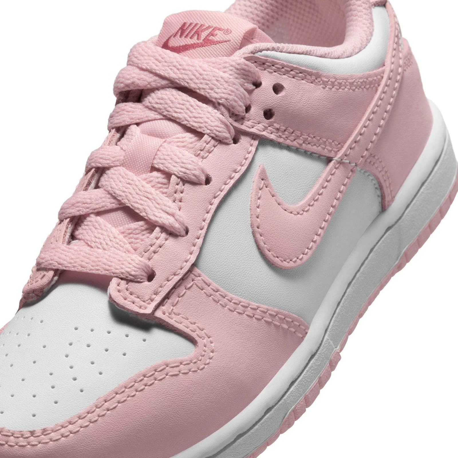 Preschool Nike Dunk Low 'White/Pomegranate' - HV0930-100