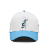 Eastside Golf Five Panel Hat - White/Clear Sky -EGMH7009