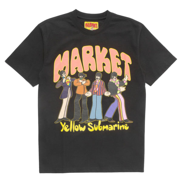Market X The Beatles YELLOW SUBMARINE POSE T-SHIRT-Black-399000722