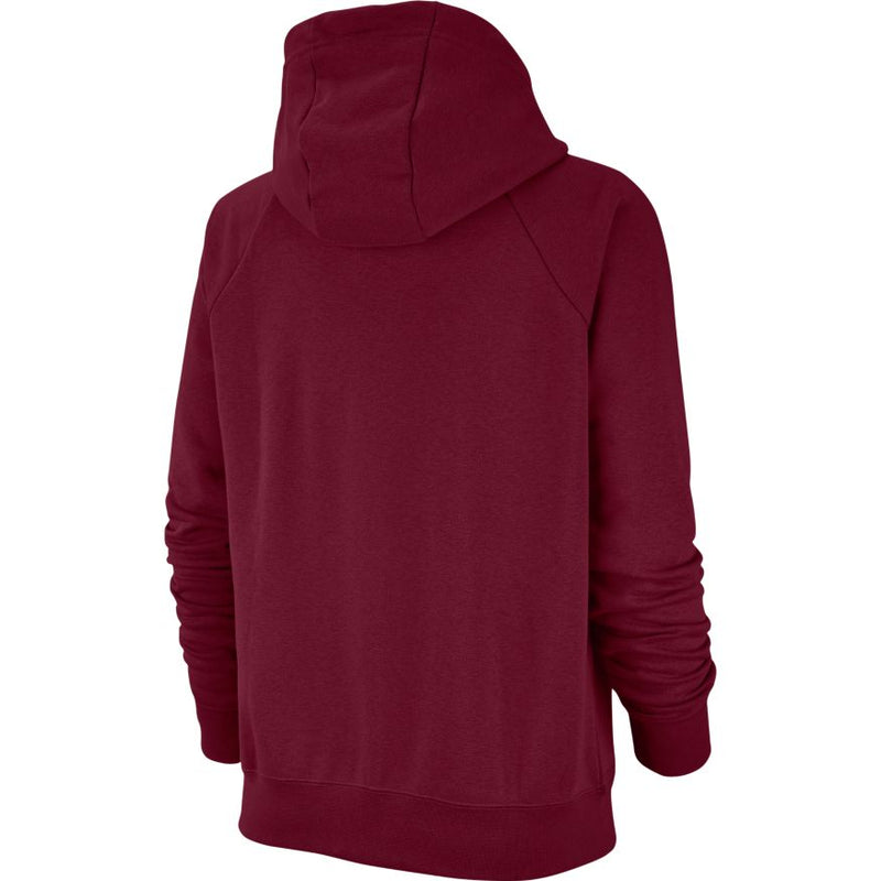 WMNS NIKE SPORTSWEAR ESSENTIAL FULL-ZIP FLEECE HOODIE-MAROON-BV4122-638