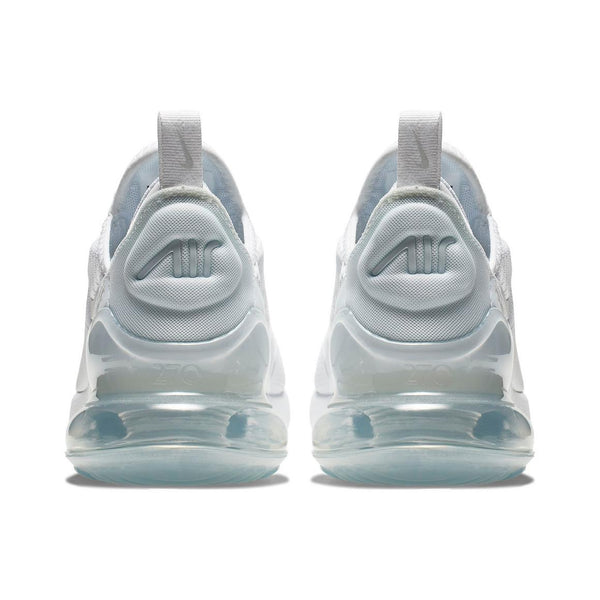 Nike Air Max 270 "White/Metallic Silver" Grade School Kids' Shoe