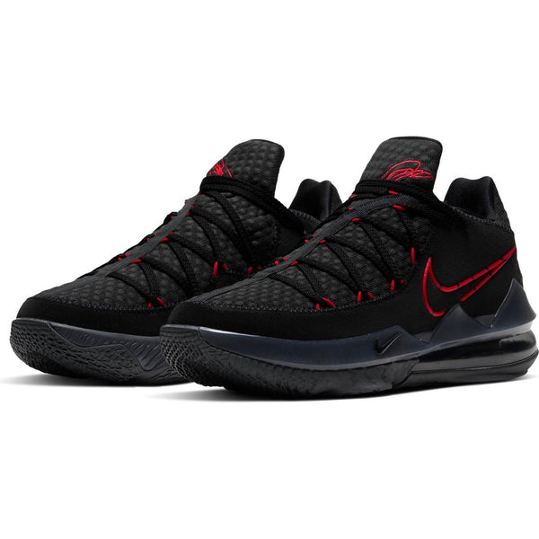Nike LeBron 17 Low "Black/University Red/Dark Grey" Men's Basketball Shoe