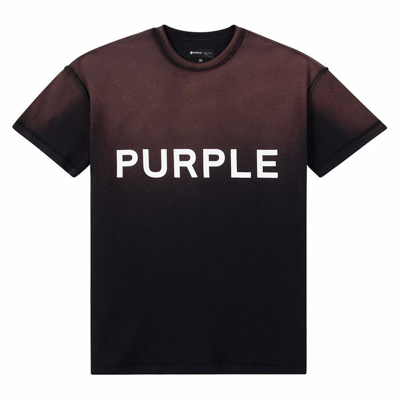 PURPLE BRAND TEXTURED JERSEY INSIDE OUT TEE-BLACK BEAUTY-P101-JACT223