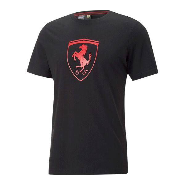 Puma Ferrsri Race Metal Energy Shild T-Shirt-Blk/Red-536685-01