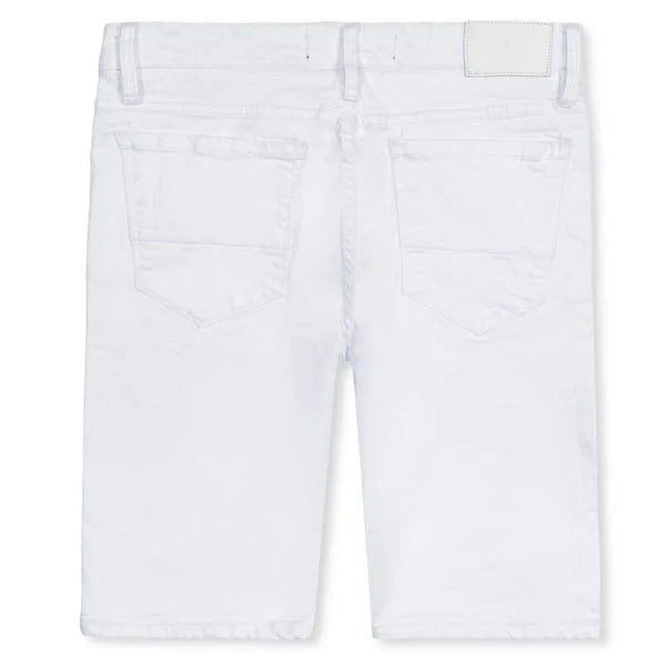 JORDAN CRAIG-CLEAN DENIM SHORTS-WHITE-J3189S