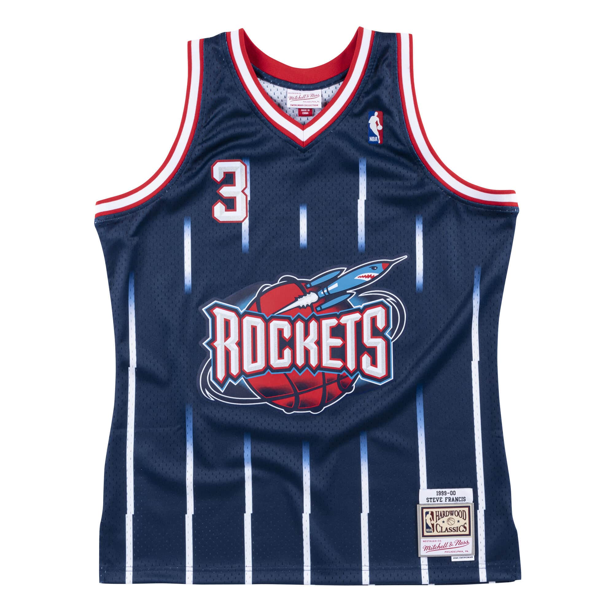 MITCHELL & NESS-Swingman Jersey Houston Rockets 1999-00 Steve Francis- SMJYCP18182-HRONAVY99SFR