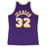 MITCHELL & NESS Swingman Jersey Los Angeles Lakers Road 1984-85 Magic Johnson-SMJYGS18176-LALPURP84EJH