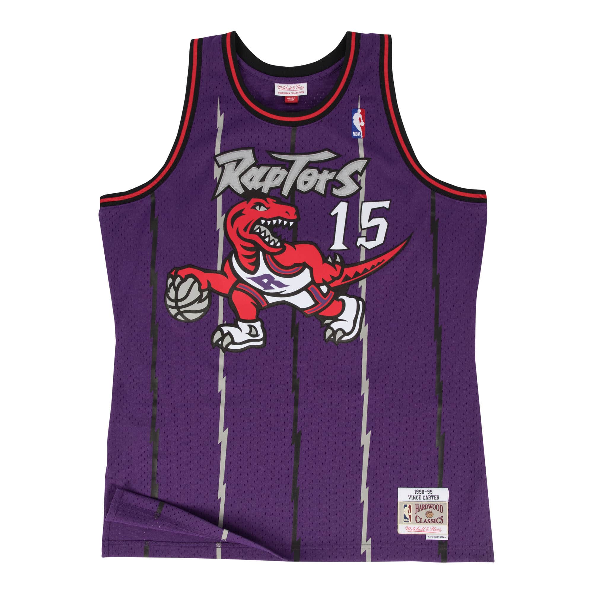 MITCHELL & NESS Swingman Jersey Toronto Raptors Road 1998-99 Vince Carter SMJYGS18214-TRAPURP98VCA