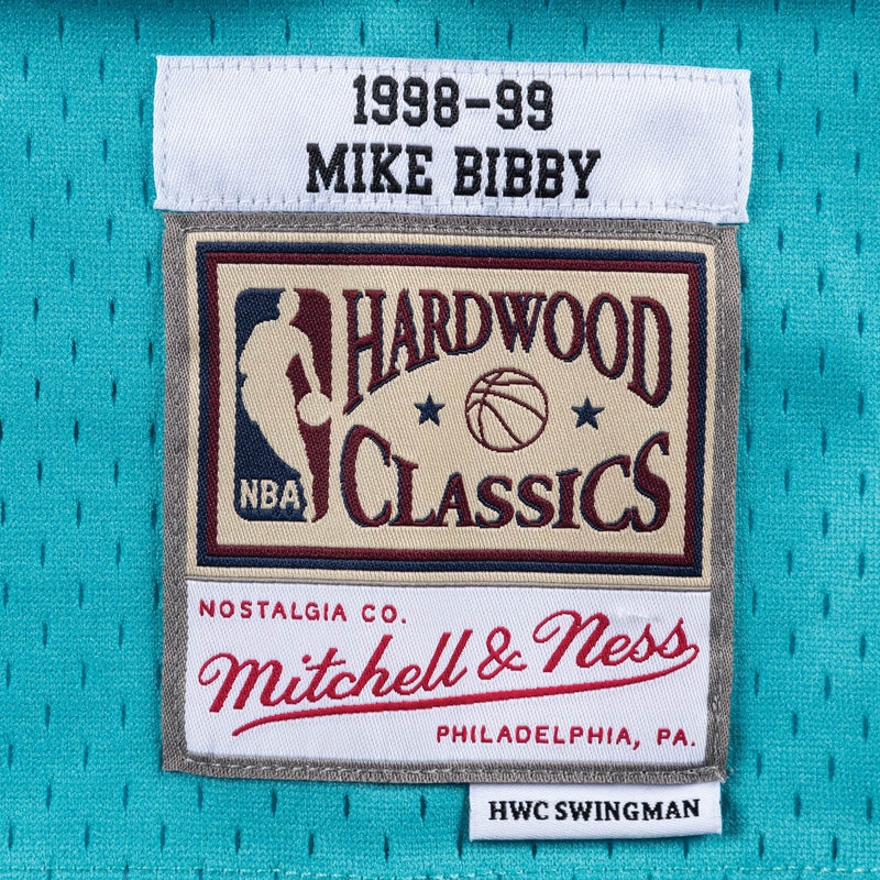 Swingman Jersey Vancouver Grizzlies Road 1998-99 Mike Bibby – Lee Baron